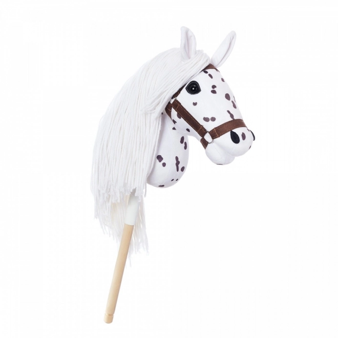 Koník na tyči Hobby Horse z kolekce HOPPIHORSE Sport Edition v barvě bílého leoparda