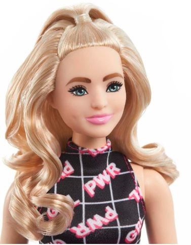 Kulatá panenka Barbie Fashionistas Power Girl