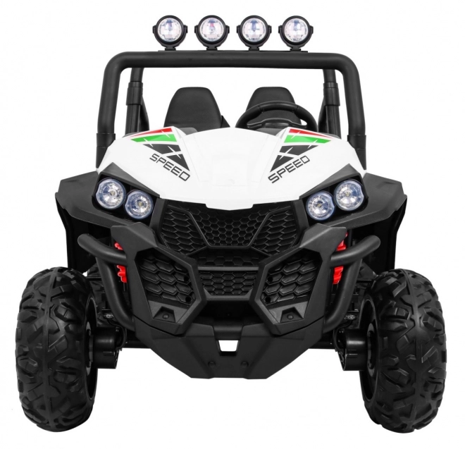 Dětská terénní buggy Grand Lift Bílá + pohon 4x4 + dálkové ovládání + nosič zavazadel + rádio MP3 + LED dioda