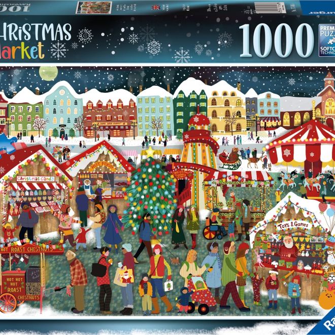 RAVENSBURGER Puzzle Vánoční trhy 1000 dílků