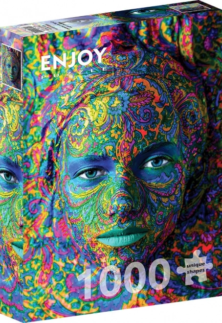 Enjoy puzzle Umělecky nalíčená žena 1000 dílků