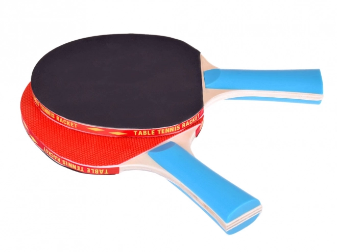 Dřevěné pálky na ping-pong s míčky