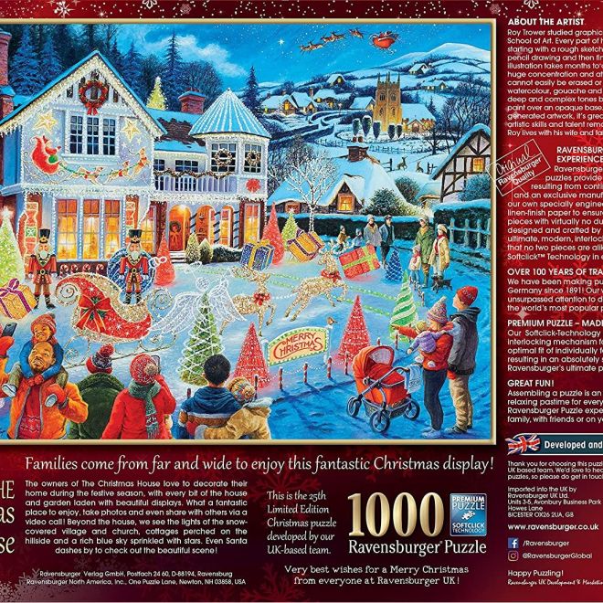RAVENSBURGER Puzzle Vánoční dům 1000 dílků