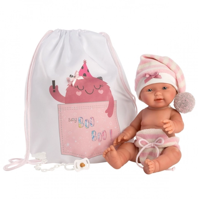 Llorens 26314 NEW BORN HOLČIČKA - realistická panenka miminko s celovinylovým tělem - 26 cm