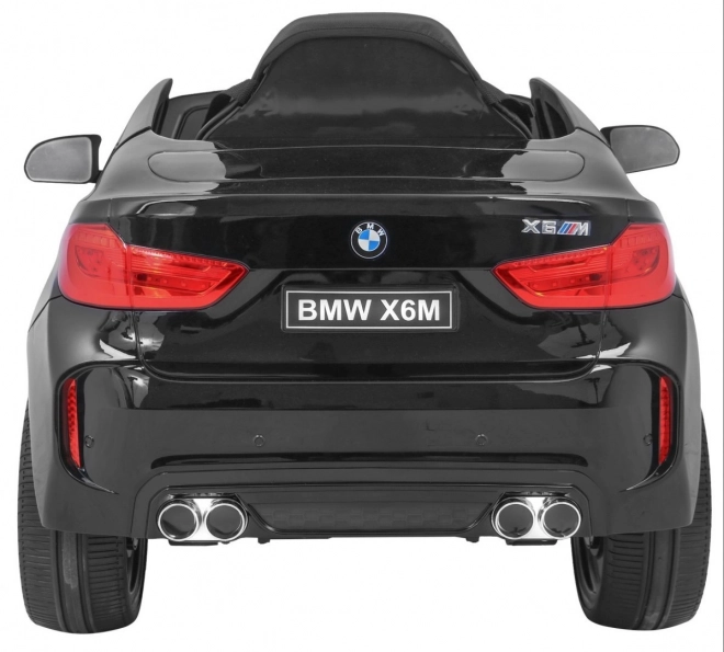 BMW X6M Elektrické dětské auto Lak černá + Dálkové ovládání + EVA + Pomalý start + Audio + LED