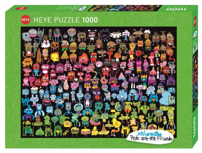 HEYE Puzzle Doodle Rainbow 1000 dílků