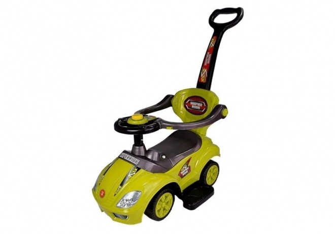 Mega Car 3v1 Push Ride Yellow