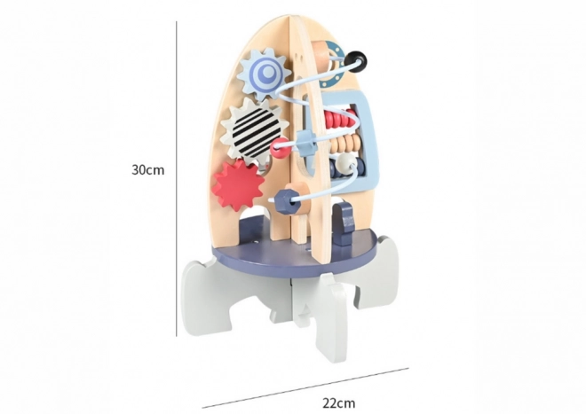 Dřevěné učební korálky Rocket Gearwheels