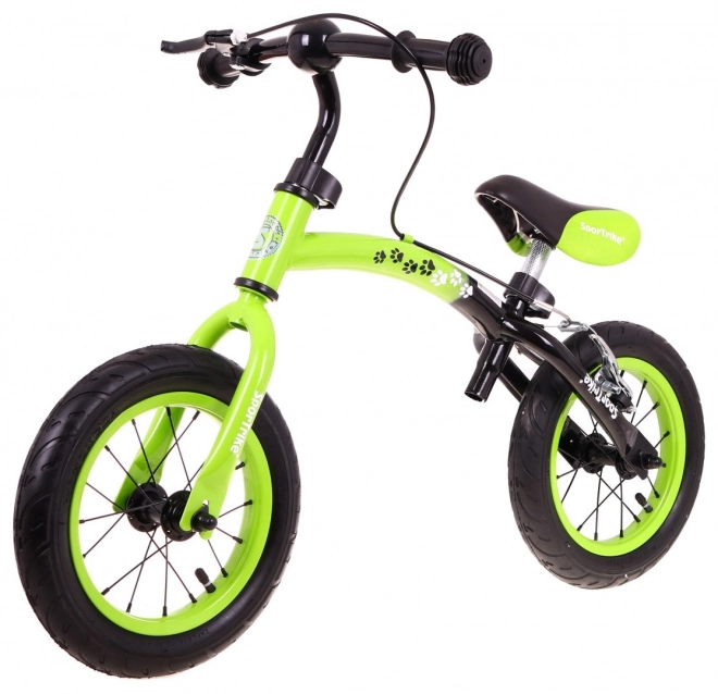 Dětské krosové kolo Boomerang SporTrike Green Učíme se jezdit + variabilní uspořádání rámu