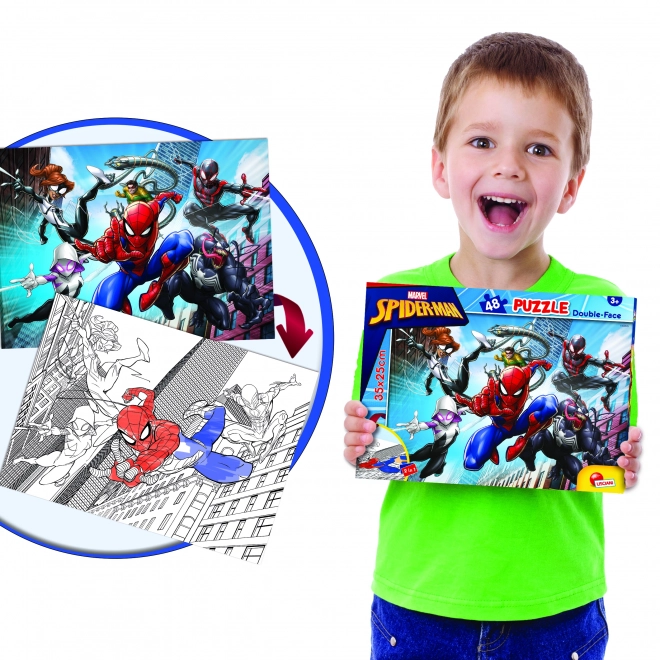 Lisciani Spider-Man puzzle oboustranné 48