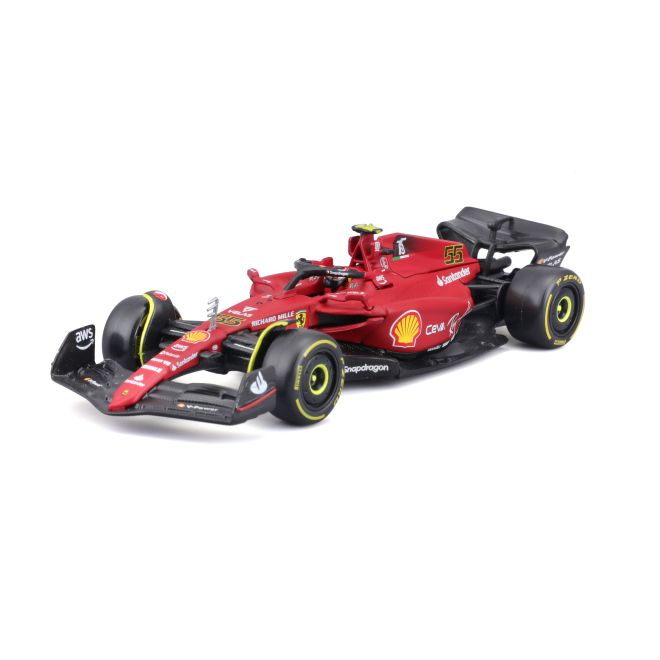 Bburago 1:43 Formula F1 Ferrari Scuderia F1-75 (2022) nr.55 Carlos Sainz - with driver