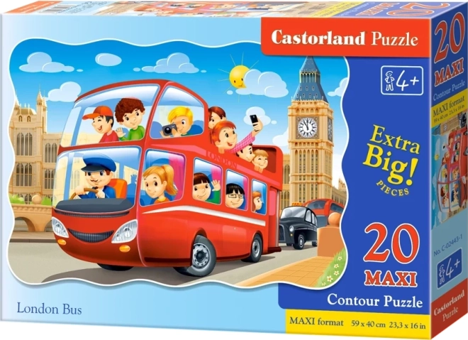 Castorland puzzle londýnský autobus maxi 20 dílků