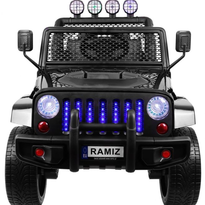Terénní auto Raptor Drifter Black + Dálkové ovládání + Pohon 4x4 + Úložný prostor + Pomalý start + MP3 LED