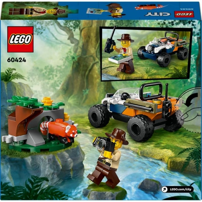 LEGO City 60424 Čtyřkolka na průzkum džungle s pandou červenou