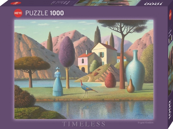 Heye puzzle Dáma v modrém 1000 dílků