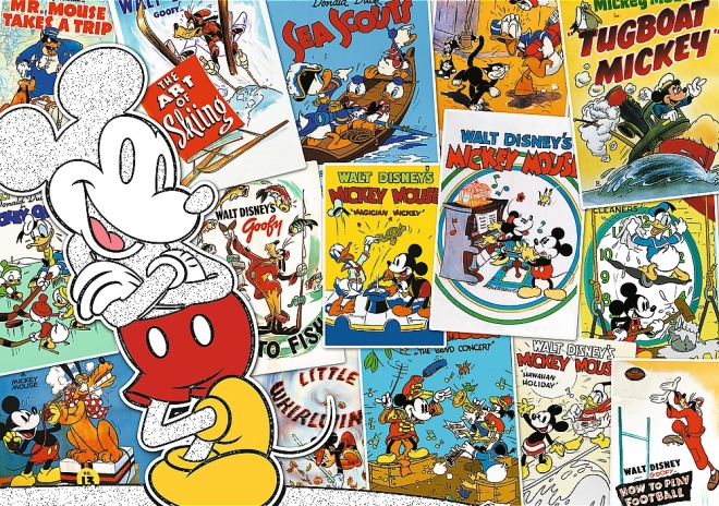 Puzzle 1000 Dílků ve Světě Mickeyho Mouse