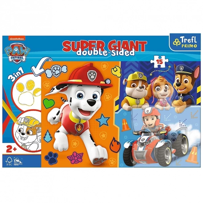 Puzzle 15 dílků GIANT Seznamte se s Tlapkovou Patrolou