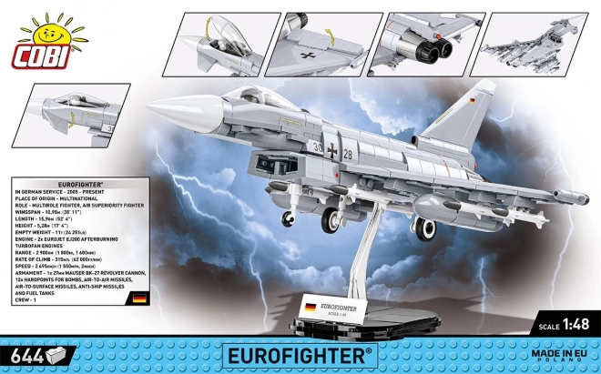 COBI 5848 Armed Forces Eurofighter Typhoon Germany, 1:48, 644 k