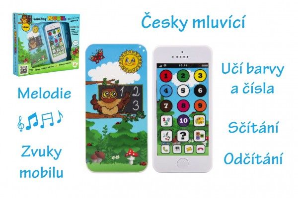 Naučný mobilní telefon pro děti - Moudrá sova