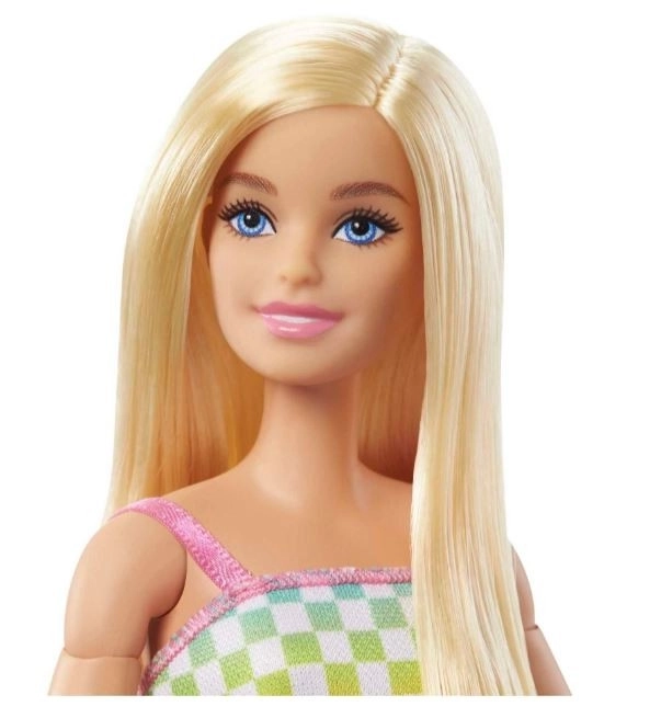 Barbie Modelka na invalidním vozíku v kostkovaném overalu HJT13