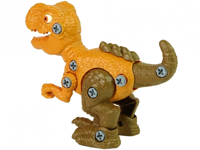 Tyranosaurus Rex Dinosaurus Set s vejcem DIY Šroubovák Orange