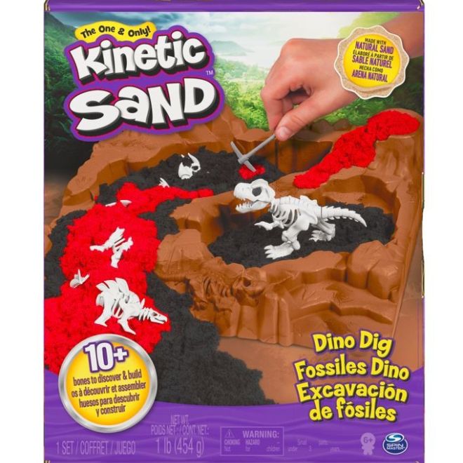 Kinetická sada na písek s příslušenstvím Dinosauří vykopávky