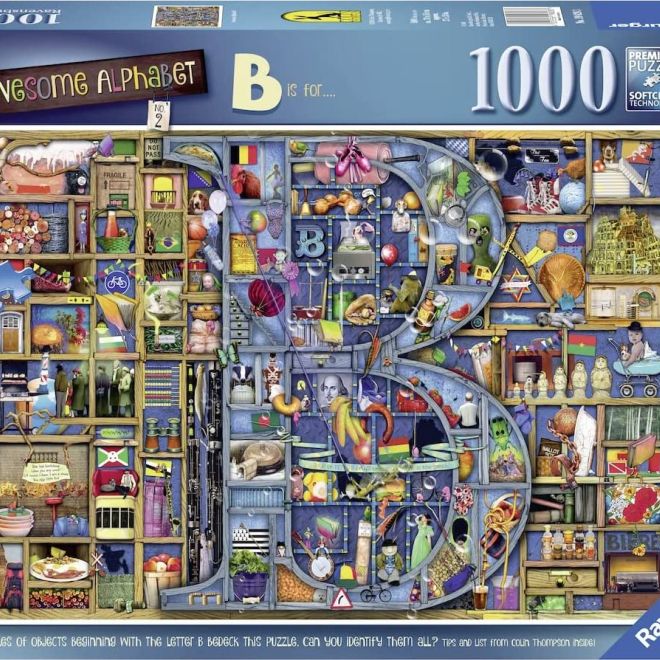 RAVENSBURGER Puzzle Úžasná abeceda - písmeno B 1000 dílků