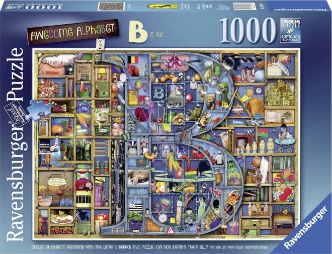 RAVENSBURGER Puzzle Úžasná abeceda - písmeno B 1000 dílků