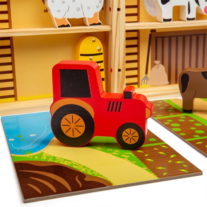 Bigjigs Toys Krabička na hraní farma zvířat