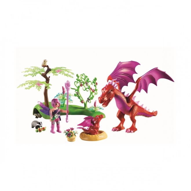 PLAYMOBIL® Víly 71586 Dračí maminka s dračím mládětem