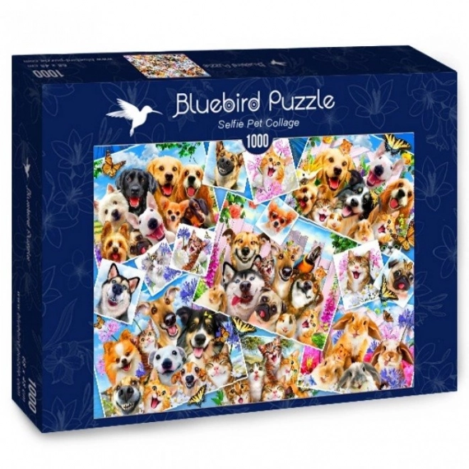 Puzzle Koláž Zvířecích Selfie 1000 Dílů