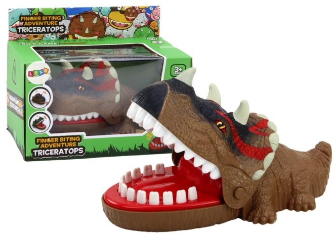 Triceratops Brown Lights Sounds Dinosaur Biting Arcade Game