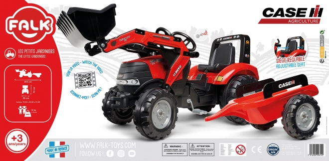 Traktor šlapací Case IH Puma 240CVX s valníkem a přední lžíc