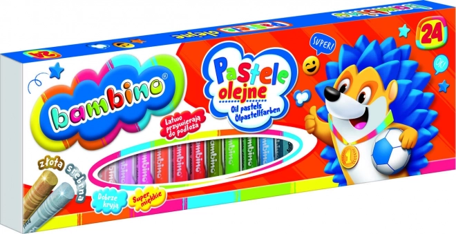 Olejové pastely Bambino - 24 kusů