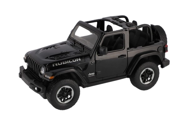 Auto RC Jeep Wrangler Rubicon černý plast 29cm 2,4GHz na dálk. ovl. na baterie v krabici 44x19x26cm