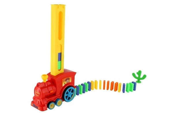 Stavěcí domino vláček se zvukovými a světelnými efekty