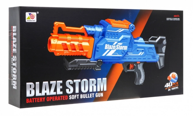 Automatická puška pro děti 8+ Blaze Storm + 40 dlouhých pěnových nábojů