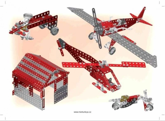 Merkur Red Baron, 680 dílů, 40 modelů