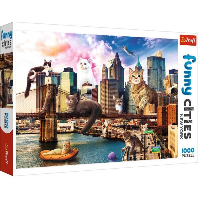 Puzzle Kočky v New Yorku 1000 prvků