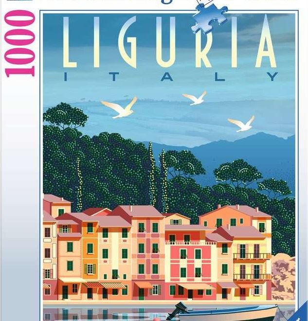 RAVENSBURGER Puzzle Pohlednice z Ligurie 1000 dílků