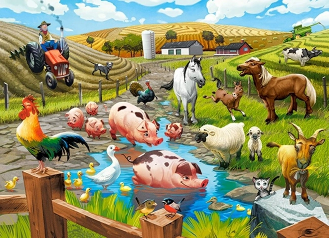 Puzzle Život na farmě