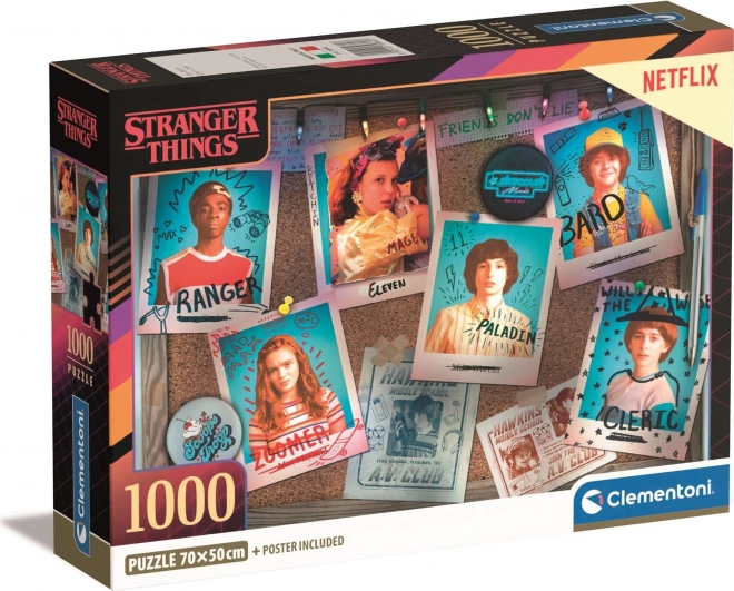 CLEMENTONI Puzzle Stranger Things: Postavy 1000 dílků