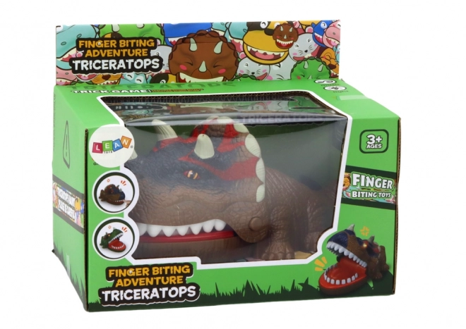 Triceratops Brown Lights Sounds Dinosaur Biting Arcade Game