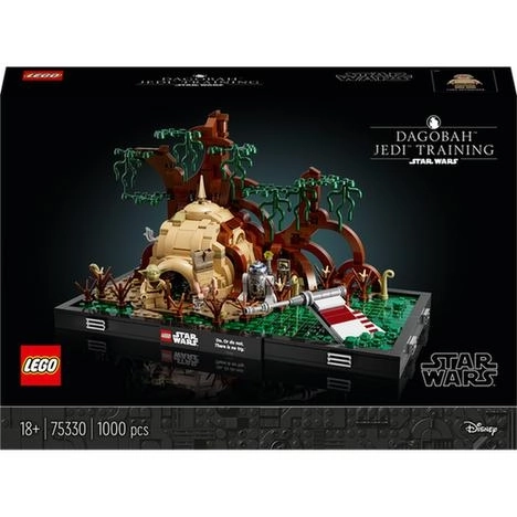 Jediský trénink na planetě Dagobah – LEGO Star Wars diorama