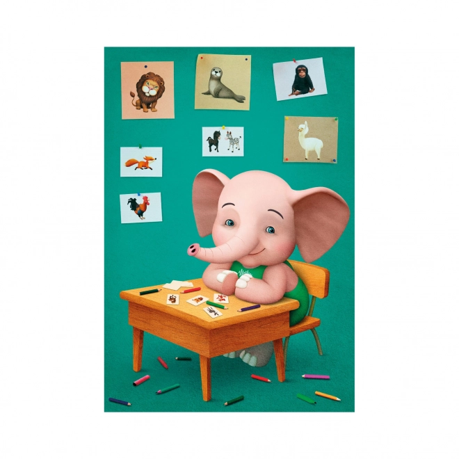 Dino Puzzle Sloník Mio 24 dílků