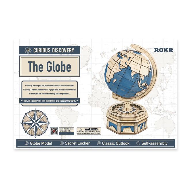 Globus - 3D dřevěná stavebnice