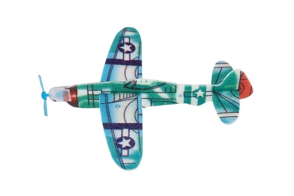 Pěnové házecí letadlo 18 cm mix