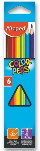 MAPED Pastelky trojboké Color'Peps 6ks