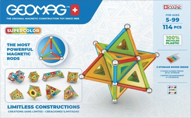 Geomag Supercolor 114 dílků