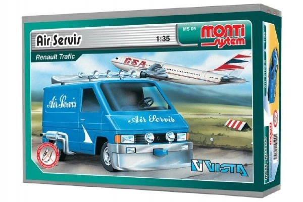 Stavebnice Monti System MS 05 Air Servis Renault Trafic 1:35 v krabici 22x15x6cm